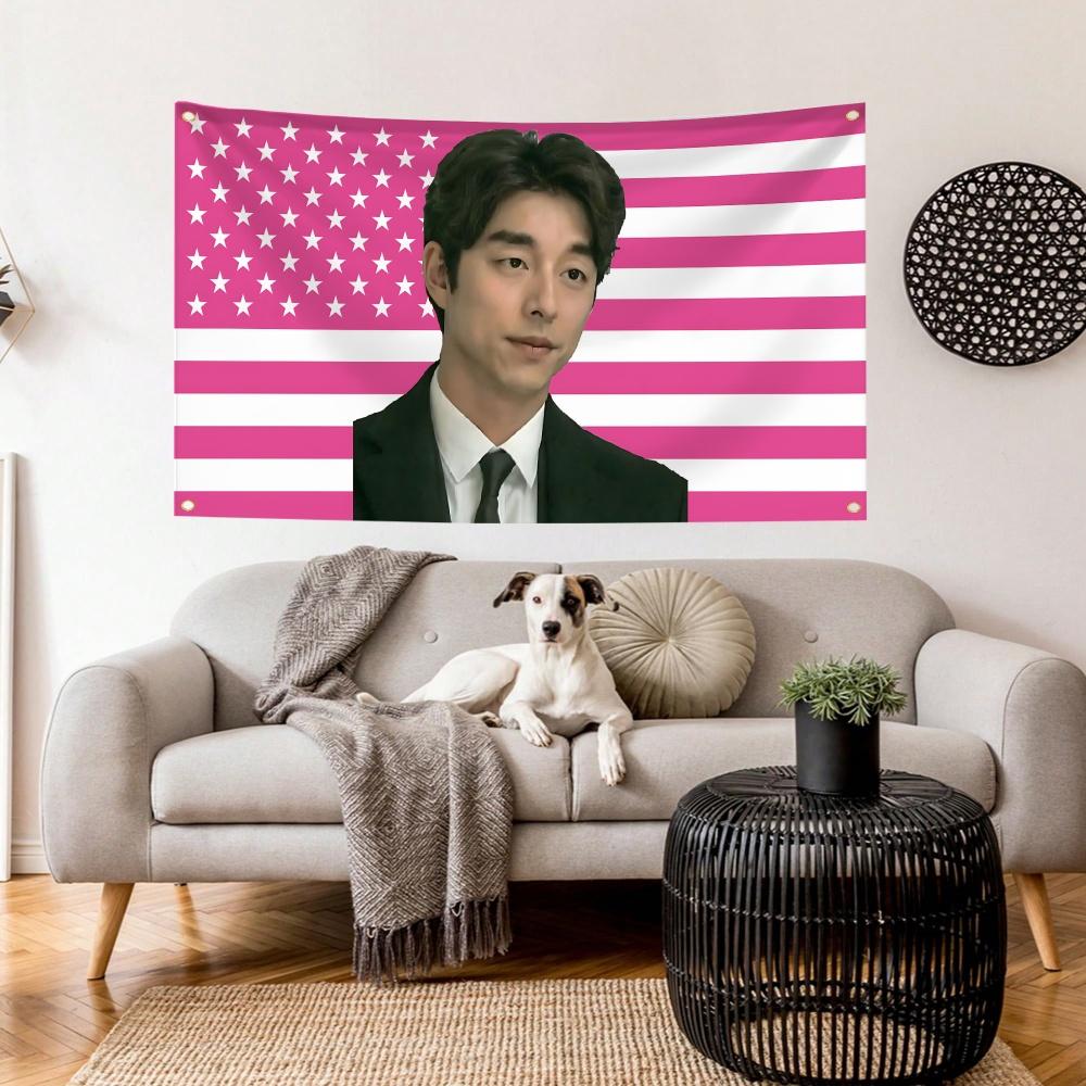 2025 Funny Flags G-Gong Yoo Garden Flags Party Living Room Home Balcony Wall Decor Banner Bedroom Tapestry Outdoor
