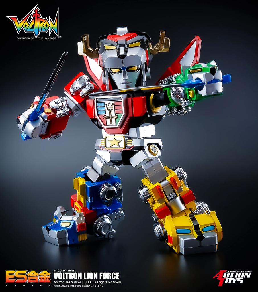 Art Storm Action Toys ES Alloy Voltron Lion Force Diecast Painted Action Approximately 160mm Tall Figure,