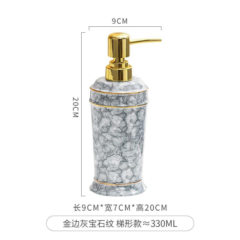 Ceramic Hand Sanitizer Bottle Nordic Press Soap Dispenser Bathroom Accessories Shower Gel Shampoo Moisture Bottle Home Decor New