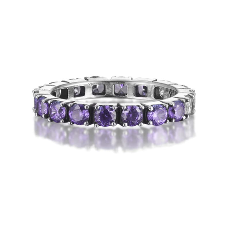 Anonymous Artisan Star Candy Half Ring- Purple