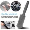 Portable Car Wash Brush with Ergonomic Rim Cleaning Tool for Efficient Auto Detailing Wheel Care Accessory Car Wash Equipment