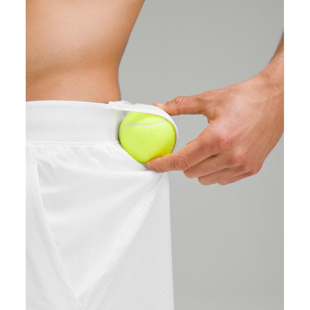 Lululemon Vented Tennis Short 6  White