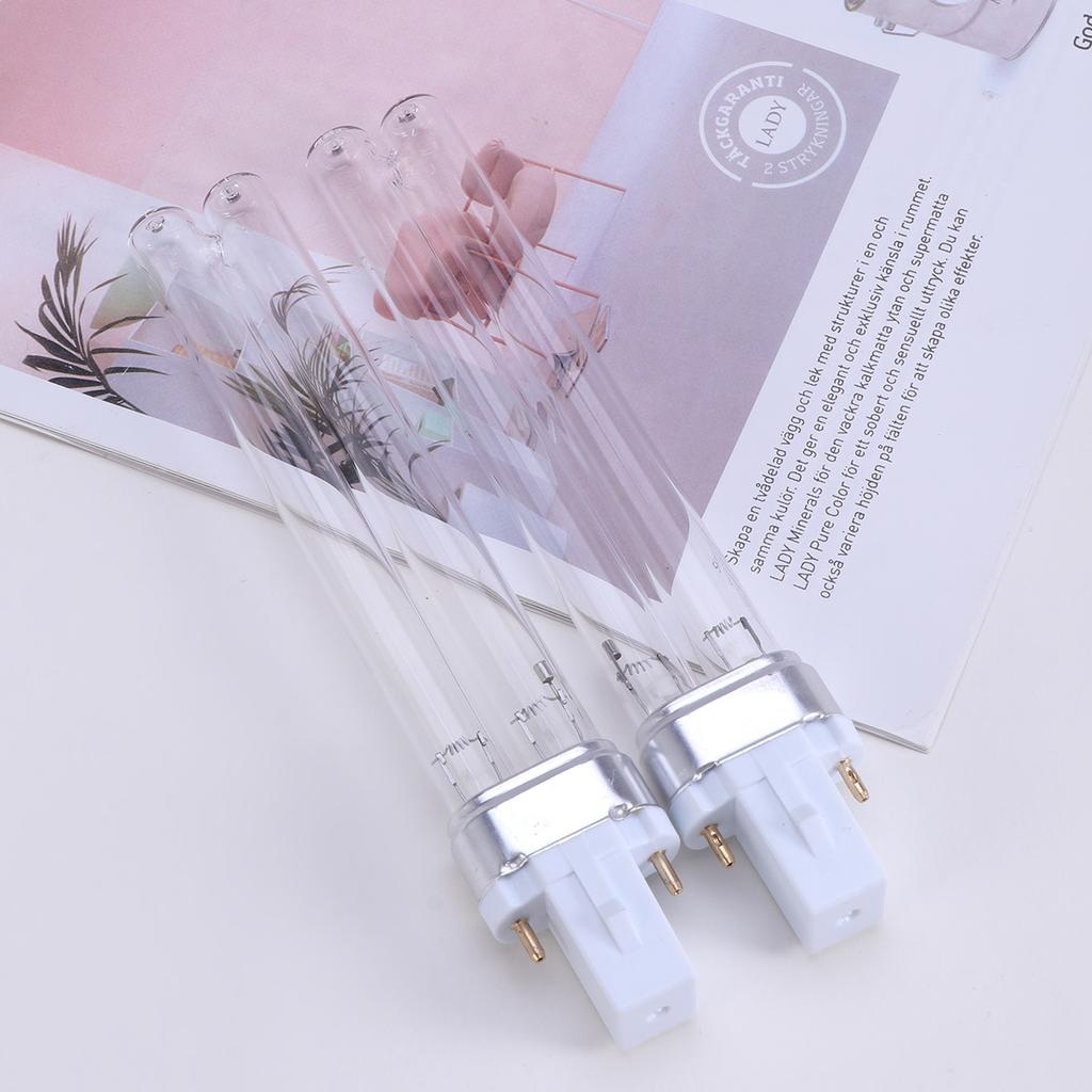 2pcs 11W Lamps UV Light Bulbs for Fish Tank (G23 Lamp Base) Uv Sterilizer Uv Lamp