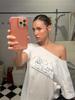 2KWEIRD  Casual Relax Woman T-shirt Letter Women Hot New Versatile Street Atmosphere Style Fashionable Chick Summertime Tops