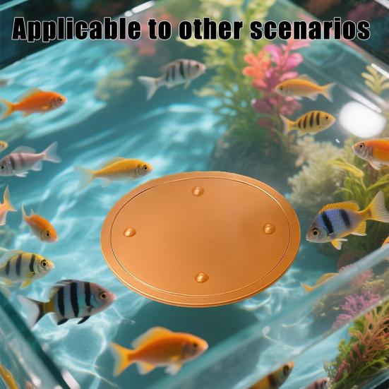 Copper Birds Bath Purification Disk 0.6mm 99.99% Pure Copper Cleaning Disk for Outdoor Birdbath Bowl Garden Fountain