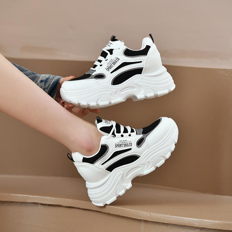 New spring platform leisure sports dad shoes inner height increase CM travel fried street Para shoes