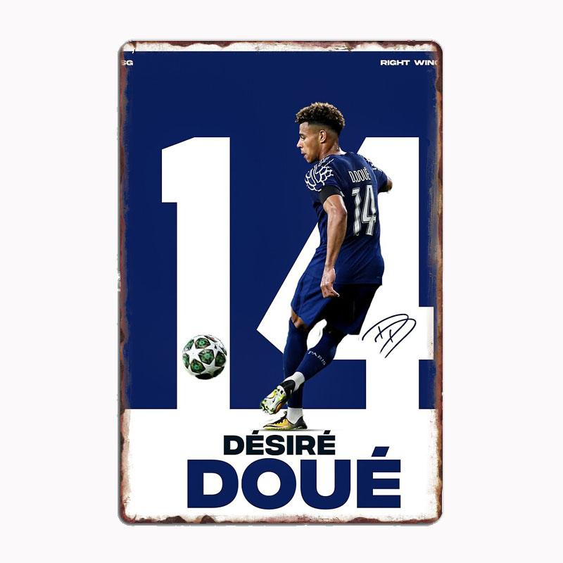 

Дезире Дуэ Футбольный Спортсмен Ретро Постеры Металлическая Табличка На Заказ Гараж В помещении Настенный Декор Комнаты Жесть Винтаж Домашний Декор 20x30cm（7.8x11.8inch）