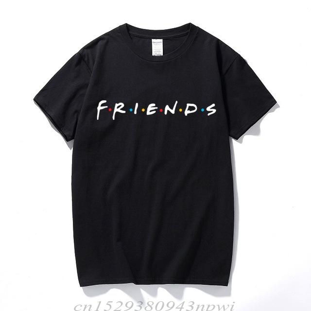 

Fashion Brand T Shirt Men Short Sleeve Friends TV Show Shirts Blank Gift Hipster Adult T-Shirt Camisetas 5XL різнокольоровий