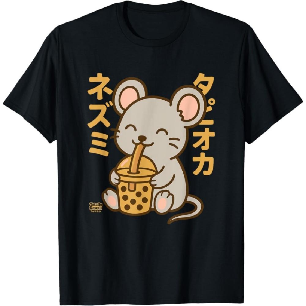 

Bubble Tea Mice Boba Kawaii Tapioka Anime Cute T-Shirt S