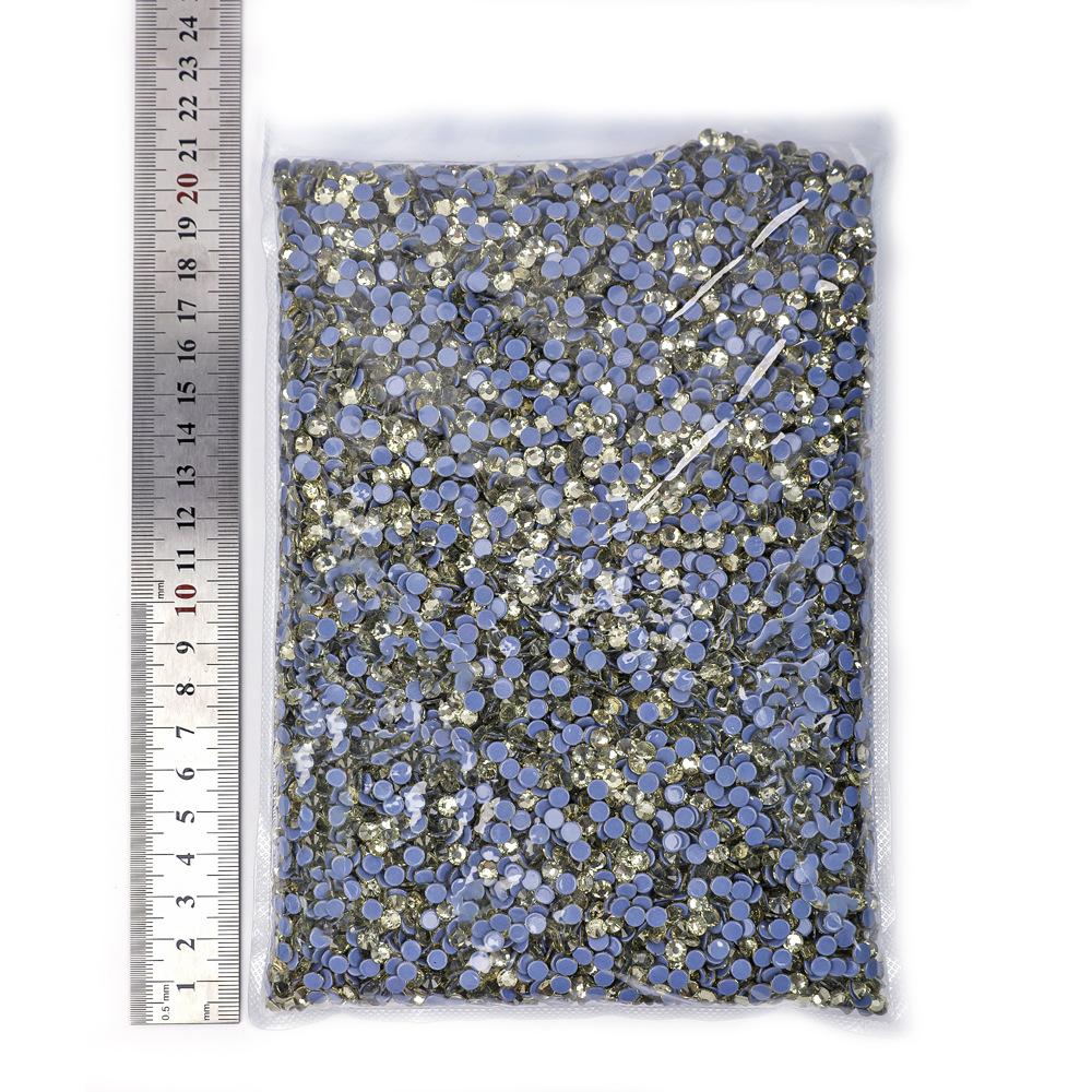 Weichen Imitation Austrian Hot Diamond Big Bag, Grid Glue Glass Rhinestone Hot Melt Glue Bottom Drill Clothing Accessories