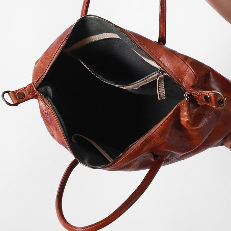 Genuine Leather Portable Men's Briefcase High-end Computer Bag High-end Feel Single-shoulder Crossbody Bag