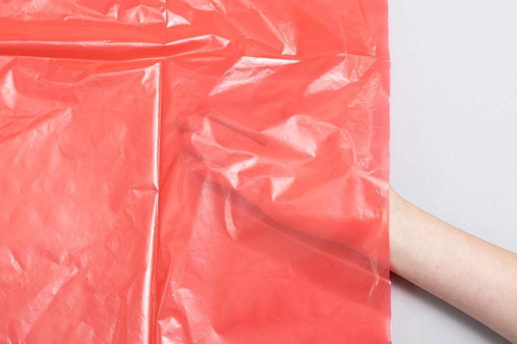 Japax Garbage 80cm X 65cm X Standard Poly Color Pack of 10 Bags, Red, 0.03mm Thick, 45L, Bags, Type, CCR45,