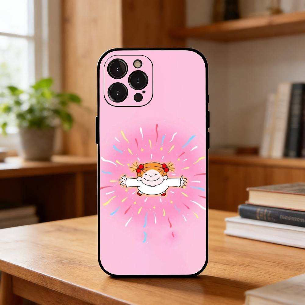 Cute Cartoon Art COCO-chanS Phone Case For iPhone17 16 15 14 13 12 11 Pro Max Plus,5G Soft Black Case