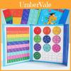 Wooden Magnetic Fraction Board Educational Toy For Third Grade Math Learning