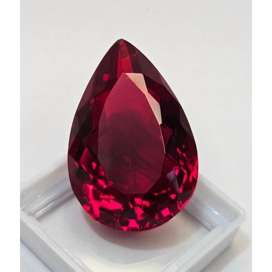 Ruby Natural Red Pear Cut Loose Certified Gemstone For Pendant Making