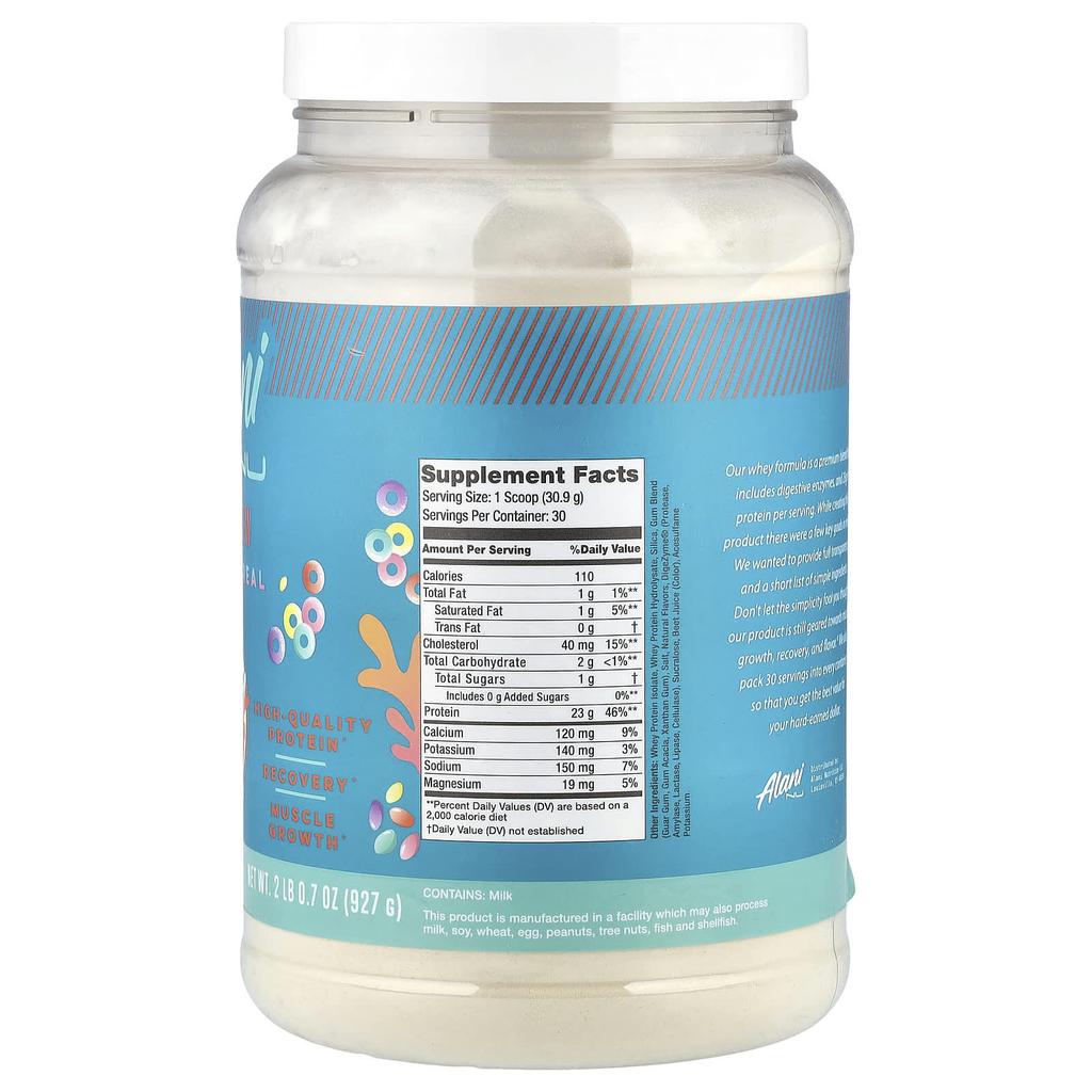 Alani Nu, Whey Protein, Fruity Cereal, 927g (2lb 0.7oz)