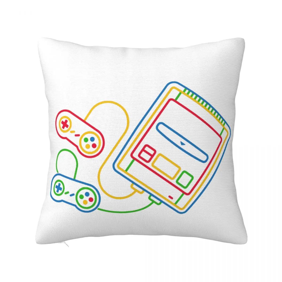 

Наволочка Famicom Super Famicom Полиэстер Подушка для кровати Наволочка на молнии Летняя Забавная наволочка 12x12Inch