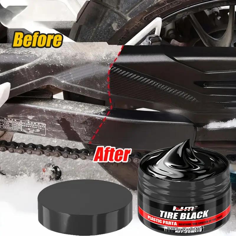 Tire and Plastic Restoration Wax - Adds Deep Shine To Tires and Faded Trim,suitable for Car Bumpers,rubber Seals,door Panels