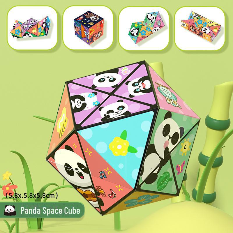 Panda Magic 3D Infinite Folding Cube - Children's Educational Geometric Toy