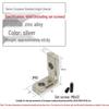 European Aluminum Profile Accessories: Silver Internal Corner & Black Right Angle Connector