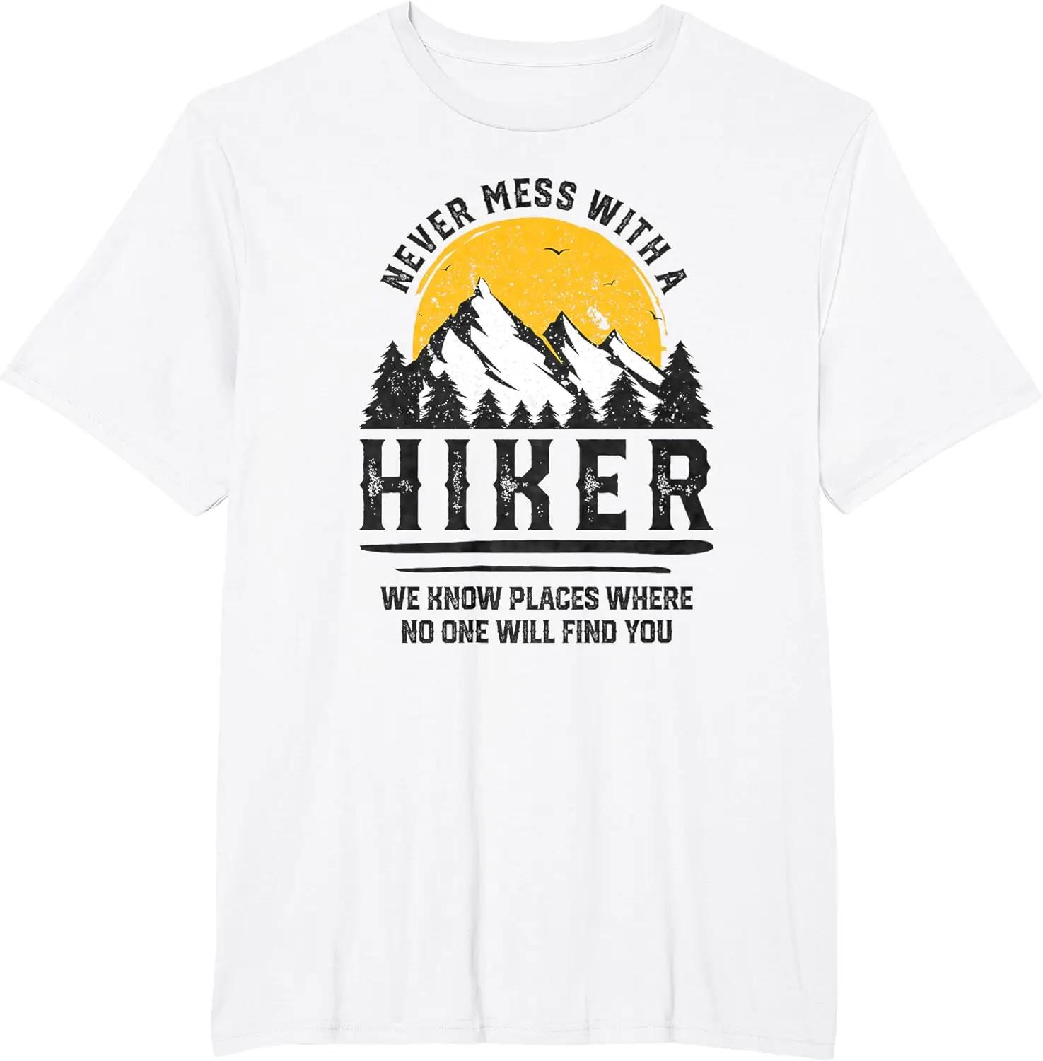 Funny Hiker Gift Hiking Lover Outdoor TShirt Never Miss with A Hiker Unisex Clothing Cotton Breathable Vintage Short Sleeve S