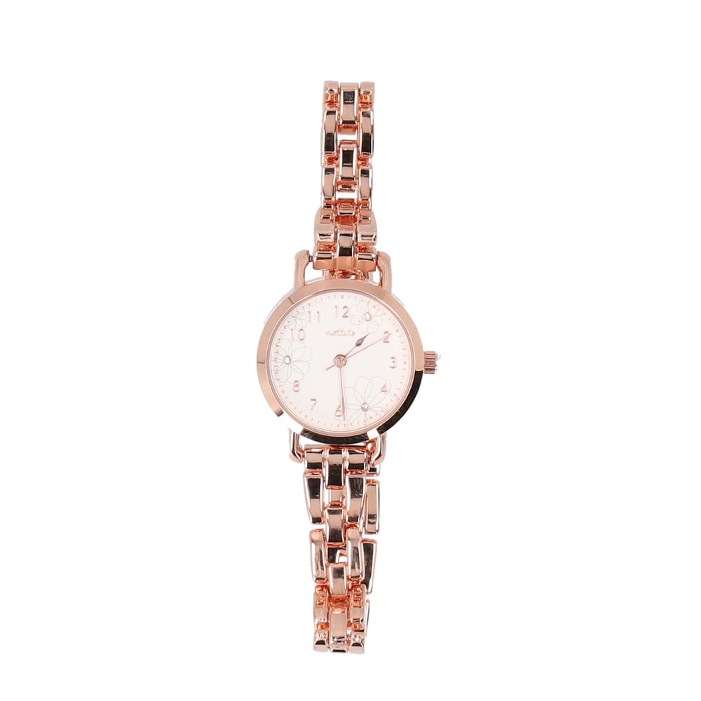 Fine pink Nickel-free watch, gold.