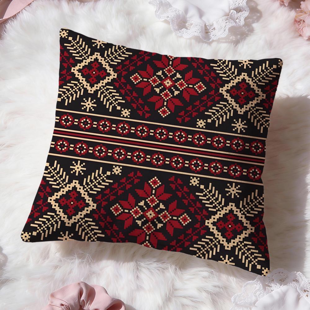 Retro Patterns Cushion Cover Premium Comfort Reversible Pillow Cove Two In One Design for Any Room Car Interior