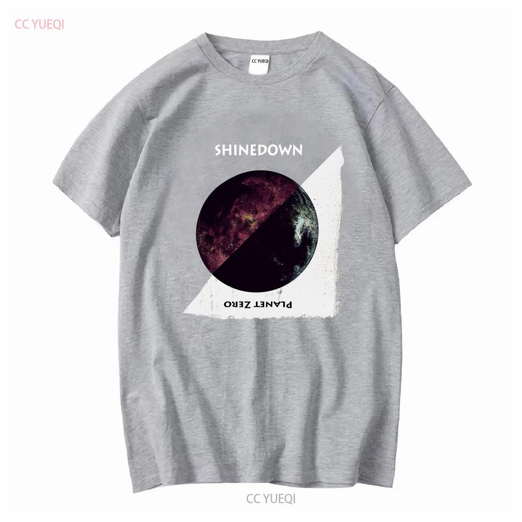Shinedown Planet Zero T-Shirt Schwarz S 5XL Z8163 Lang- oder Kurzarm Vintage Gewaschen Lässiges Oberteil Für Den Alltag Mann