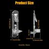 60pcs Plastic Shelf Brackets Compatibility with 3/4 In Thick Boards for Cabinet Shelves Features 5mm Diameter Holes