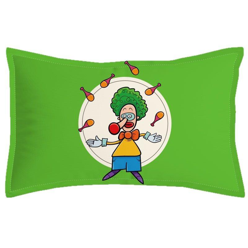Children's Pillowcase Circus Clown Print Children's Pillowcase Cartoon Animation Soft Skin-friendly Pillowcase