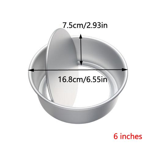 Non-Stick Heart-Shaped Cake Mold Tray Detachable Bottom Aluminum Baking Pan DIY for Holidays Valentine's Day Cake Decoration