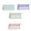 Double Layers Mesh Pencil Case Pen Bag Large Capacity Pen Case Pencil Pouch Pencil Bag Desk Organizers for Student