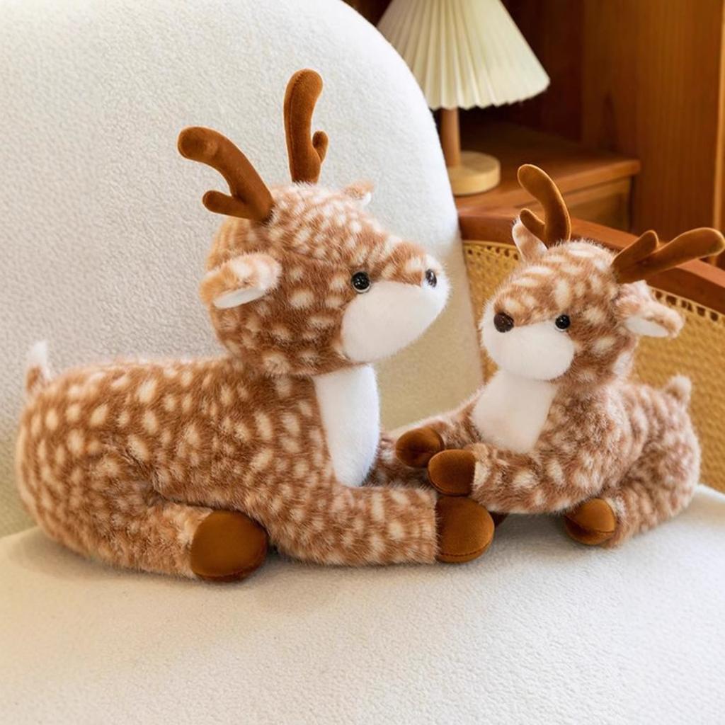 Plush Cervus Nippon Toy Room Decoration Ornament Children Perfect Gifts Brown