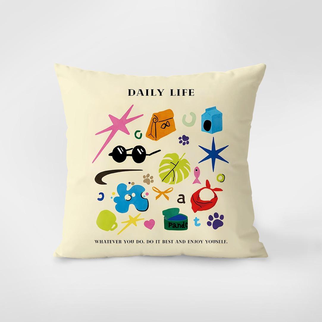 

Наволочка с изображением панды, наволочка с изображением мультфильма, наволочка для украшения интерьера, офиса, гостиной, дома 40x40cm