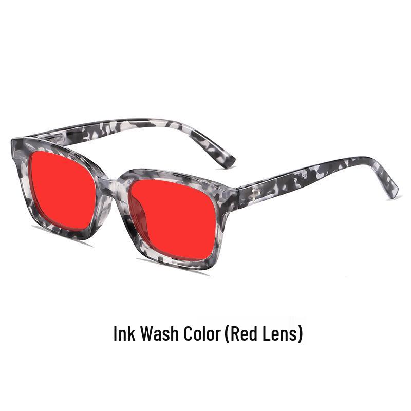 Unisex Large Frame Night Vision Anti-Blue Light Glasses with Spring Hinges