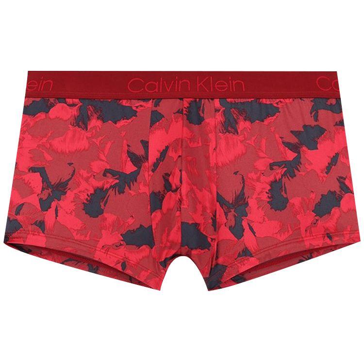

Calvin Klein Logo Waistband Printed Boxer Briefs Men Underwear Red NB2393-JUZ S