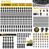 40xMetal Car Screw Body Fender Bumper Retainer U Nut Clips Gasket Fastener US