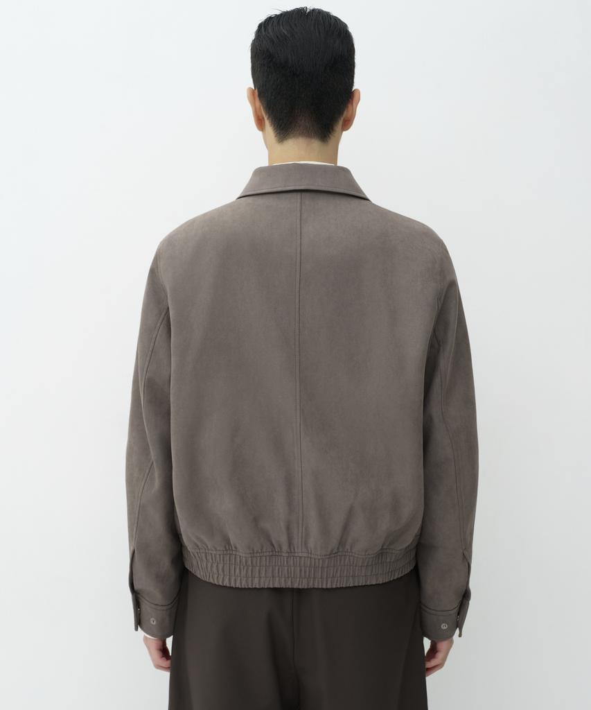 MUSINSA STANDARD Synthetic Suede Minimal Blouson Jacket [Taupe]