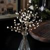 Transparent Bead Crystal Tree Branches Shape Glitter Finish Christmas Tree Ornament Sparkling Effect Lifelike Style