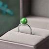 Unisex Bead Finger Jewelry Fashionable Wedding Rings Adjustable Size Opening Rings Metal Material Adjustable Rings