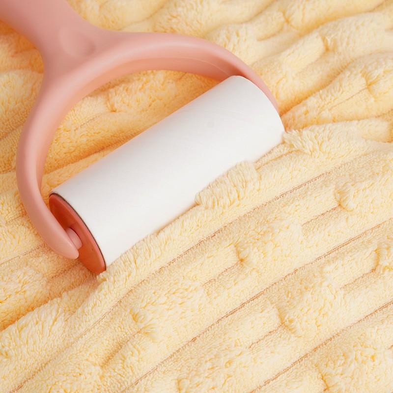 Deluxe Bamboo Fiber Velvet Bath Towel Set - Super Absorbent & Quick Dry Thickened Plush Spa Quality Coral Velvet Bath Towel