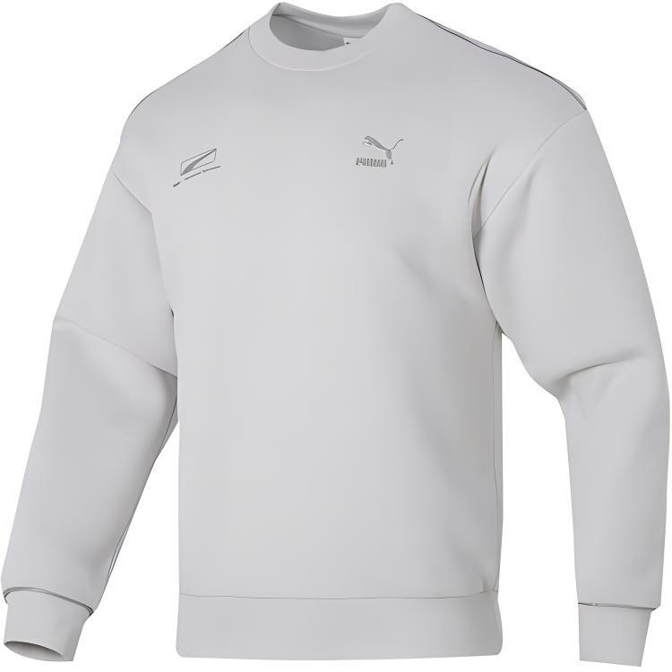 PUMA Casual Logo Printed Sweater  Grey  Men s 625075-80 XL