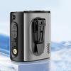 Portable Clip-on Fan with LED Fan Adjustable Wind Light Wearable Waist Speed Semi-Cooling Fan for Outdoor