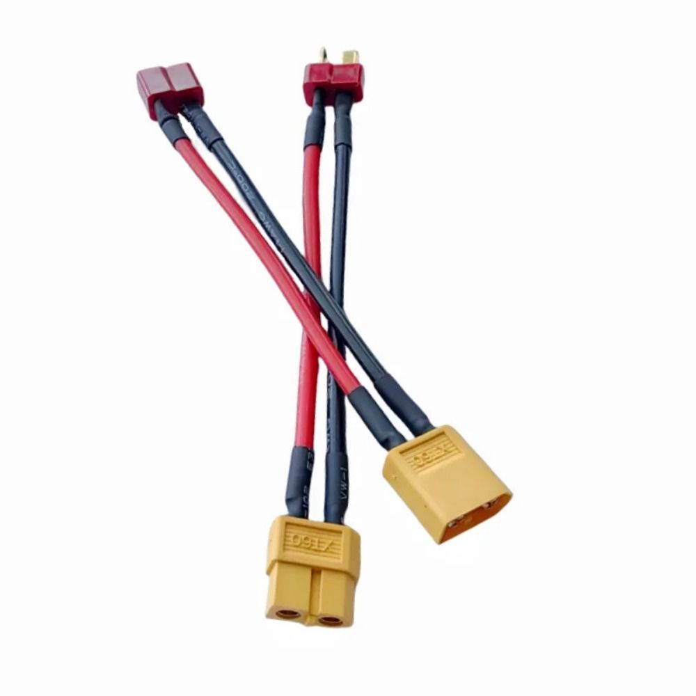 XT60 T-shaped Adapter Extension 10CM Cable Plugs Cable Connectors For RC Lipo Battery Quadcopter