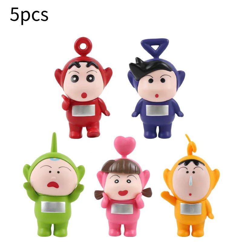 

Чан Карандаш Шин 5 шт Костюм Телепузиков Украшение Игрушка Кукла Украшение Рабочий стол