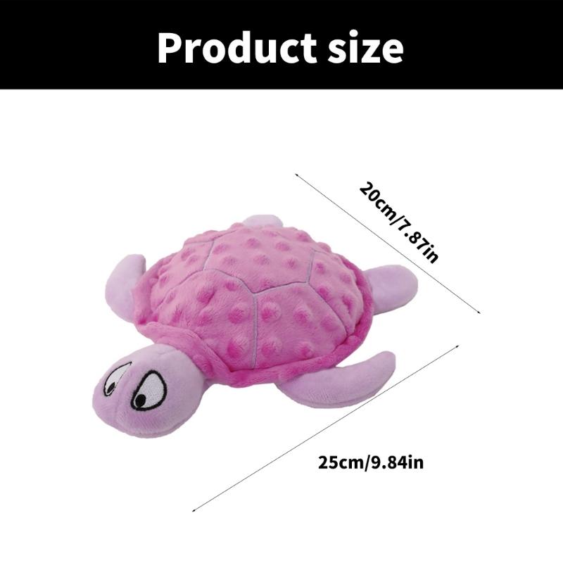Dog Chew Toy Turtles Toy Fetching Tug for Aggressive Chewers Outdoor Training Toy Squeaky Tug-of-war Game