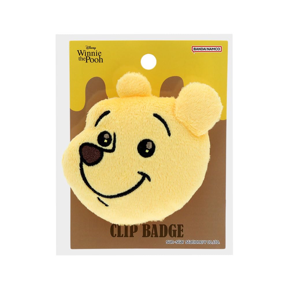 

Канцелярские товары Винни Пух Дисней Мерч Клип-значок Плюшевая игрушка с блестящими глазами Sun-Star (S3626334)