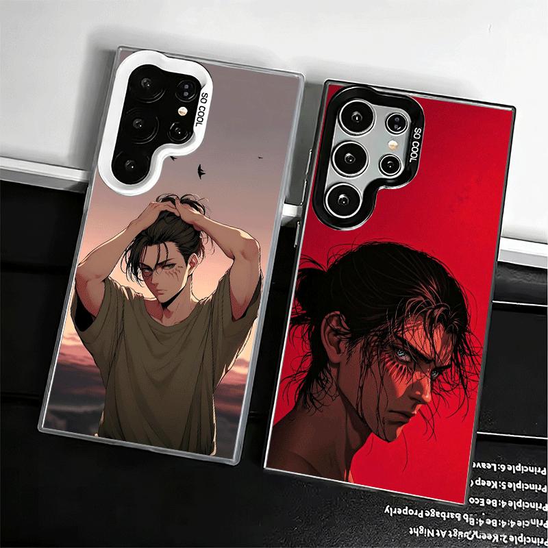 A-Attack On T-Titan Eren Yeager Shockproof Phone Case for Samsung Galaxy S26 Edge S25 Ultra S24 FE S23 Plus S21 Cover Anti Fall