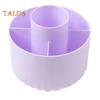 Makeup Brush Holder Cosmetic Storage Box 360-Degree Rotatable 5 Slot Design Large Capacity Pencil Case Desktop Organizer
