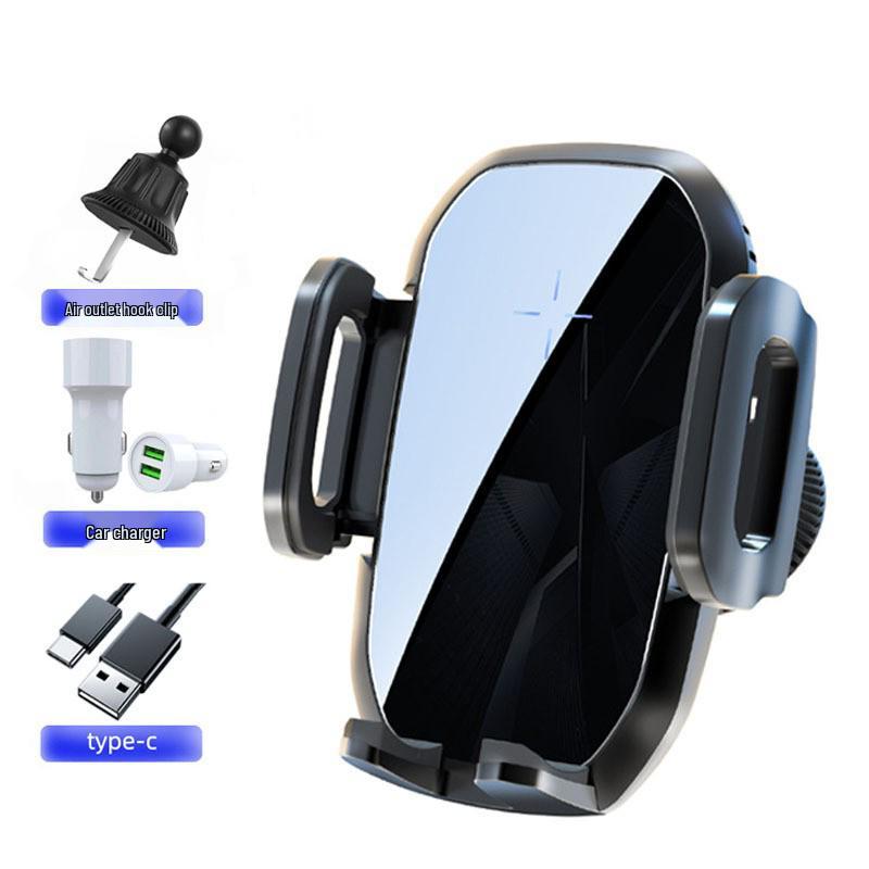 Universal 15W Fast Wireless Car Charger Mount for Apple & Android Phones